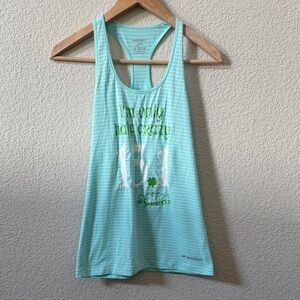 Brooks Women's XS AquaTank Top “I’m only half crazy” Shamrock half marathon 13.1